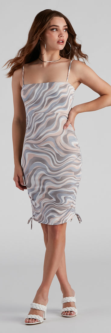 Set The Style Marble Print Dress is a trendy pick to create 2023 festival outfits, festival dresses, outfits for concerts or raves, and complete your best party outfits!