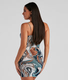 Picture Perfect Marble Print Dress for Homecoming 2022, Winter Formal Dances, Holiday Dress, Military Balls, Bridesmaids, Wedding Guests, and Prom
