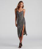 Call of The Wild Midi Slit Dress is a trendy pick to create 2023 festival outfits, festival dresses, outfits for concerts or raves, and complete your best party outfits!