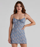 Forever In Floral Mini Dress for Homecoming 2022, Winter Formal Dances, Holiday Dress, Military Balls, Bridesmaids, Wedding Guests, and Prom