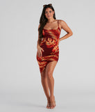 You’ll make a statement in Away On Vacay Tropical Mini Dress as an NYE club dress, a tight dress for holiday parties, sexy clubwear, or a sultry bodycon dress for that fitted silhouette.