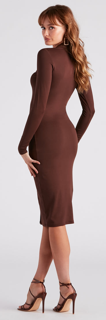 Morning Brew Henley Midi Dress