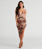 Mesmerizing Swirl Mesh Midi Dress