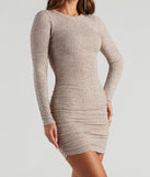 Cute Weekend Vibes Ribbed Knit Mini Dress