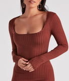 Go With The Scoop Neck Midi Dress