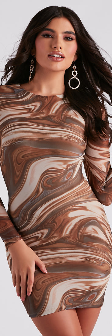 Made For You Marble Mesh Mini Dress is a trendy pick to create 2023 festival outfits, festival dresses, outfits for concerts or raves, and complete your best party outfits!