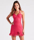Oh My Darling Floral Halter Mini Dress