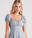 Essential for vacations or summer days, the Cute Factor Eyelet Lace Skater Dress is a sundress or milkmaid dress with sleek and flirty details.