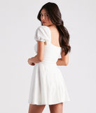 Sweet As Me Eyelet Lace Skater Dress is a trendy pick to create 2023 concert outfits, festival dresses, outfits for raves, or to complete your best party outfits or clubwear!