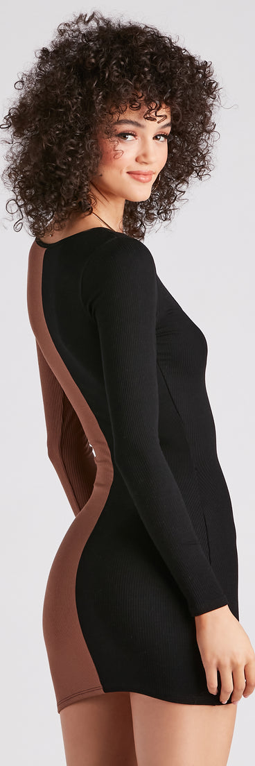 Seasonal Surprise Color Block Dress