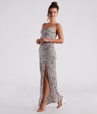 Fiercely Stylish Leopard Print Maxi Dress creates the perfect summer wedding guest dress or cocktail party dresss with stylish details in the latest trends for 2023!