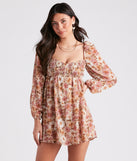 Everlasting Pretty Floral Chiffon Skater Dress