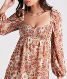 Everlasting Pretty Floral Chiffon Skater Dress