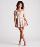 Always Charming Floral Eyelet Lace Dress is a trendy pick to create 2023 concert outfits, festival dresses, outfits for raves, or to complete your best party outfits or clubwear!