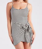 Chic Nautical Vibes Striped Mini Dress
