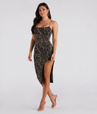 Tropical Fun Chain Strap Midi Dress creates the perfect summer wedding guest dress or cocktail party dresss with stylish details in the latest trends for 2023!