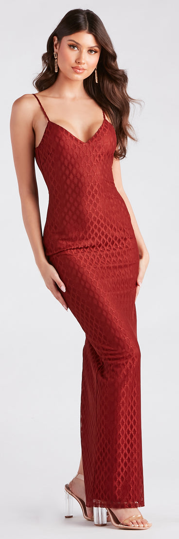 Instant Style Textured V-Neck Maxi Dress is a gorgeous pick as your 2023 Homecoming dress or formal gown for wedding guest, fall bridesmaid, or military ball attire!