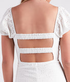 The Dear Summer Eyelet Lace Open Back Dress is a casual dress for more than special occasions with a fitted or flowy silhouette and accents in the most recent trends!