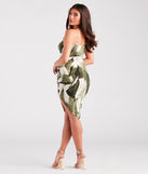 Vibrant Getaway Abstract Midi Dress