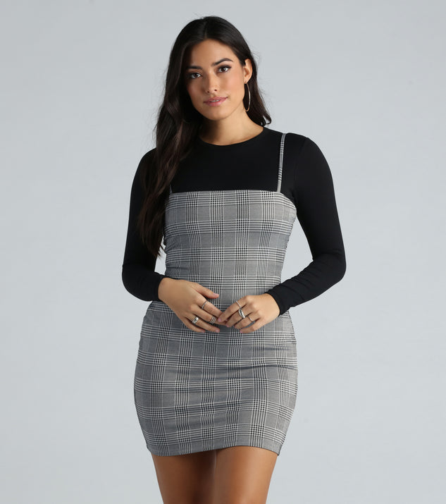 Check It Out Gingham Plaid Mini Dress | Windsor Check It Out Gingham Plaid Mini Dress | Windsor