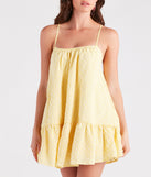 Sunshine Beauty Floral Ruffled Short Dress