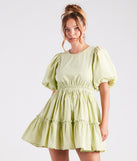 Summer Breeze Ruffled Cotton Skater Dress