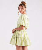 Summer Breeze Ruffled Cotton Skater Dress