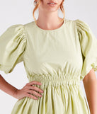 Summer Breeze Ruffled Cotton Skater Dress