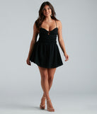 Stop And Flare Smocked Skater Dress