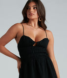 Stop And Flare Smocked Skater Dress