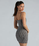 Delightfully Cute Plaid Cargo Mini Dress