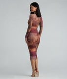 Attract And Allure Marble Print Midi Dress creates spring wedding guest dress with stylish details, the perfect midi dress for graduation, or for a cocktail party look in the latest midi-length trends for 2024!