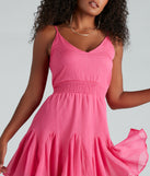 Shine All Way Metallic Woven Skater Dress