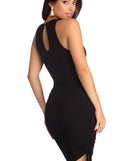 Ruche To My Side Midi Dress