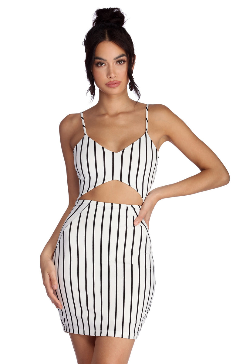 Striped And Stylish Mini Dress