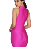 Ruched Nights Neon Mini Dress