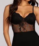 Lace Sweetheart Mini Dress