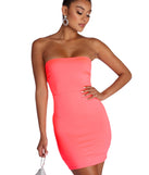 Glow Up Neon Strapless Mini Dress is a trendy pick to create 2023 festival outfits, festival dresses, outfits for concerts or raves, and complete your best party outfits!