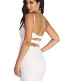 Strappy And Sultry Mini Dress helps create the best bachelorette party outfit or the bride's sultry bachelorette dress for a look that slays!