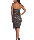 Sweet In Lace Midi Dress is the perfect Homecoming look pick with on-trend details to make the 2023 HOCO dance your most memorable event yet!