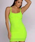 You’ll make a statement in It's Glow Time Mini Dress as an NYE club dress, a tight dress for holiday parties, sexy clubwear, or a sultry bodycon dress for that fitted silhouette.
