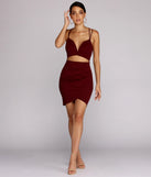 Worth It Lattice Wrap Dress