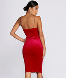 Babe's A Bombshell Velvet Midi Dress