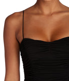 Ruched And Ready Mini Dress