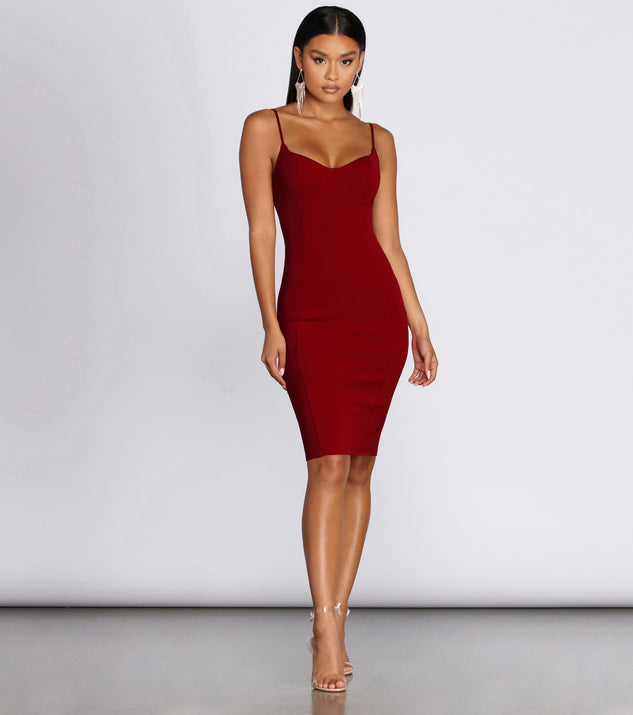 Sweet Intentions Midi Dress is the perfect Homecoming look pick with on-trend details to make the 2023 HOCO dance your most memorable event yet!