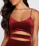 Visions Of Velvet Mini Dress