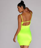 Lace Night Scene Satin Mini Dress