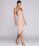 Sweet And Sultry Midi Dress is the perfect Homecoming look pick with on-trend details to make the 2023 HOCO dance your most memorable event yet!