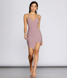 Glitter Wrap Knit Mini Dress is a trendy pick to create 2023 concert outfits, festival dresses, outfits for raves, or to complete your best party outfits or clubwear!