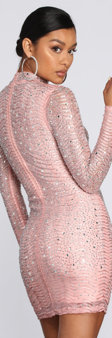 Dazzle Queen Heat Stone Mini Dress is the perfect Homecoming look pick with on-trend details to make the 2023 HOCO dance your most memorable event yet!